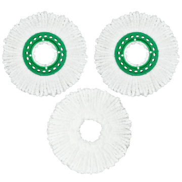 3 -pack vit färg mopphuvuden för Libman tornado spin mopp - enkel ersättning