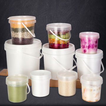 Custom Logo & Color Free Sample Plastic Buckets with Handle in Various Sizes