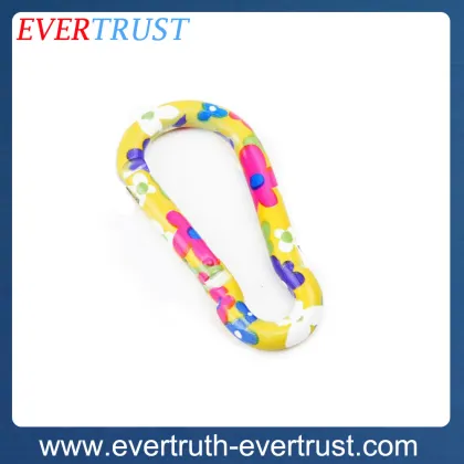 promotional custom small hiking metal carabiner hook