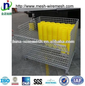 mesh container,mesh box wire cage metal bin storage container