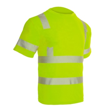 Kurzarm hohe Vis -Arbeitssicherheit T -Shirts