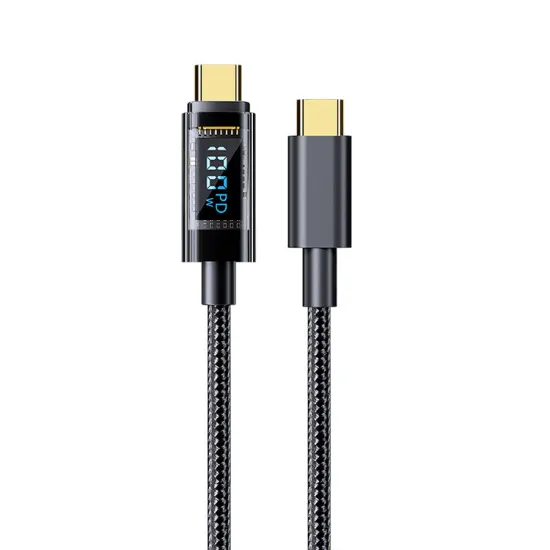 PD 100W Digital Display USB C Cable for Fast Charging and Syncing