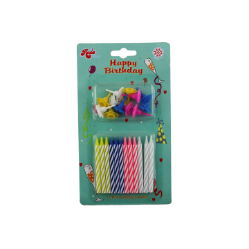 Musical sparkler gold happy birthday cake candle