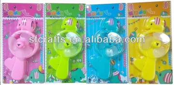 Summer plastic handle control fan toy for kids