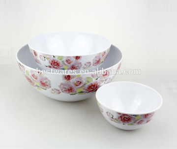 melamine mixing bowl set, salad bowl set