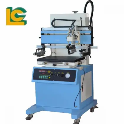 Flat silk screen printing machine for glass