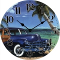 Voiture Classique Verre Murale Horloge