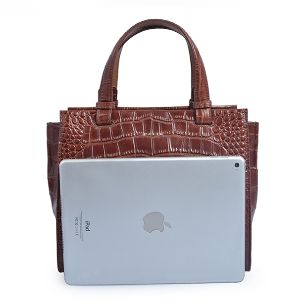 crocodile grain tote bag fashion women's bag