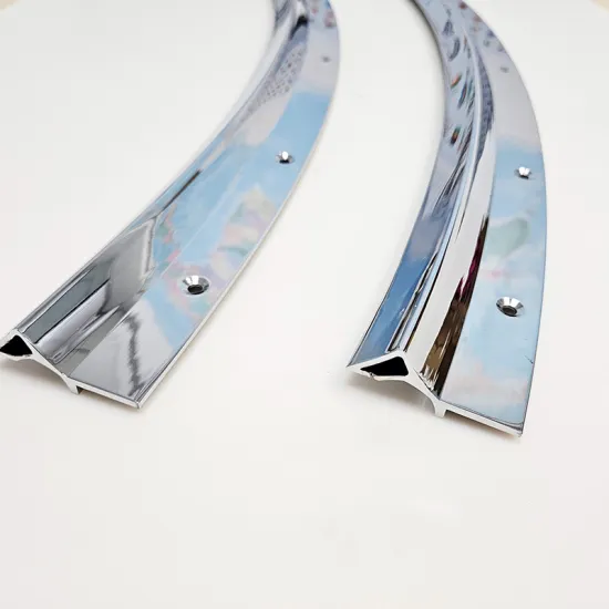 Bending Bright Silver Anodized CNC Machined Aluminum Profiles