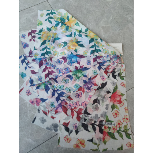 Fabrik Chiffon Polyester Digital Bercetak 50d Floral