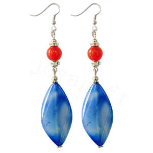 Natural Gemstone Agate Earring