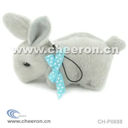 Plush Rabbit Toy, Grey Mini Bunny