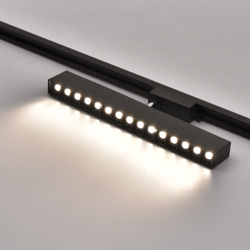 Modern High-Quality Aluminum LED Ceiling Track Lights - 10w to 30w, White & Black, for Living Rooms