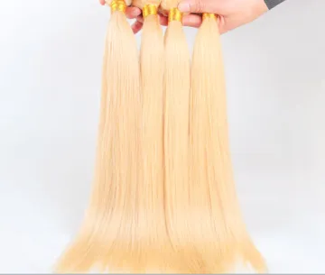 Grade 12A Raw Unprocessed Bone 40Inch Straight Raw 10A Mink Virgin Brazilian Black  Hair Bundles Blonde Straight 613 Virgin Hair