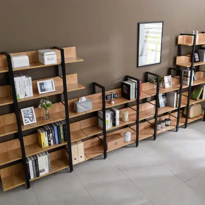 Industrial Bookshelf - Slim Depth home office