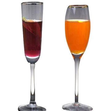 Champagne flutes, customized samples are accepted