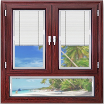 Aluminum Casement Windows with Built-in Blind