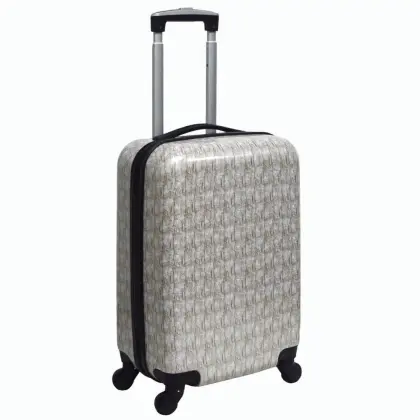 Pc Printing Luggage with shiny film