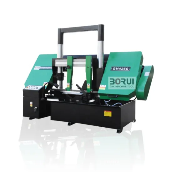 Economic Double Column Horizontal Semi-automatic Iron Metal Cutting Band Saw Machine (GH4250/GH4280/GH42100)