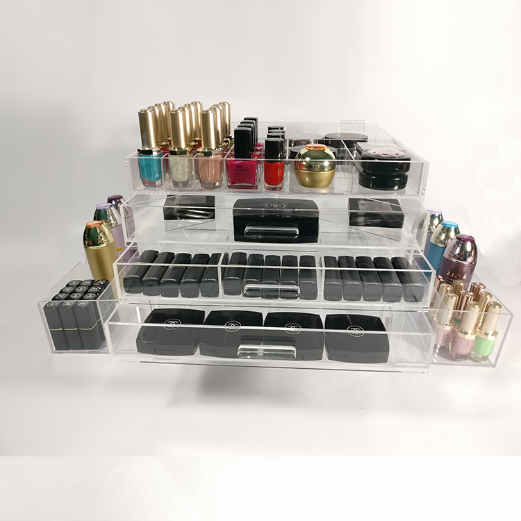 Acrylic Cosmetic Makeup Organizer With Drawers