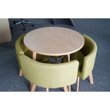 Conjunto de mesa redonda casual para discussão de escritório