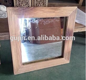 rustic reclaimed wood mirror