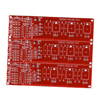 แดงหน้ากาก PCB FR4 หลายชั้น