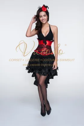 Wholesale Satin Spinning Brocade Waist Cincher Corsets