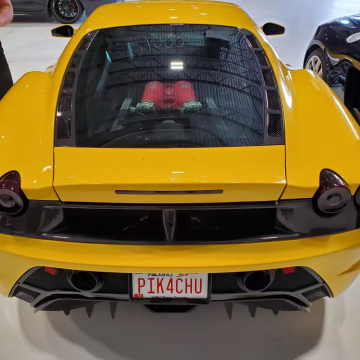 Le feritoie del motore in fibra di carbonio per Ferrari 430/F430