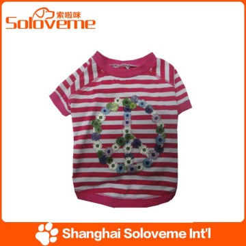 High Quality Pet Dog Striped T-shirt Clothes Tee Apparel
