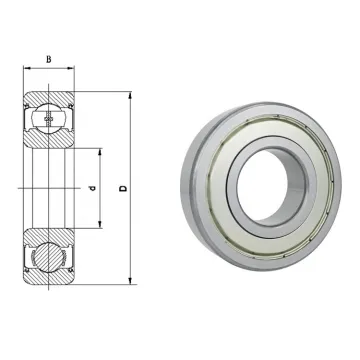 MLZ WM Brand 6012-2RS Bearing 60x95x18mm