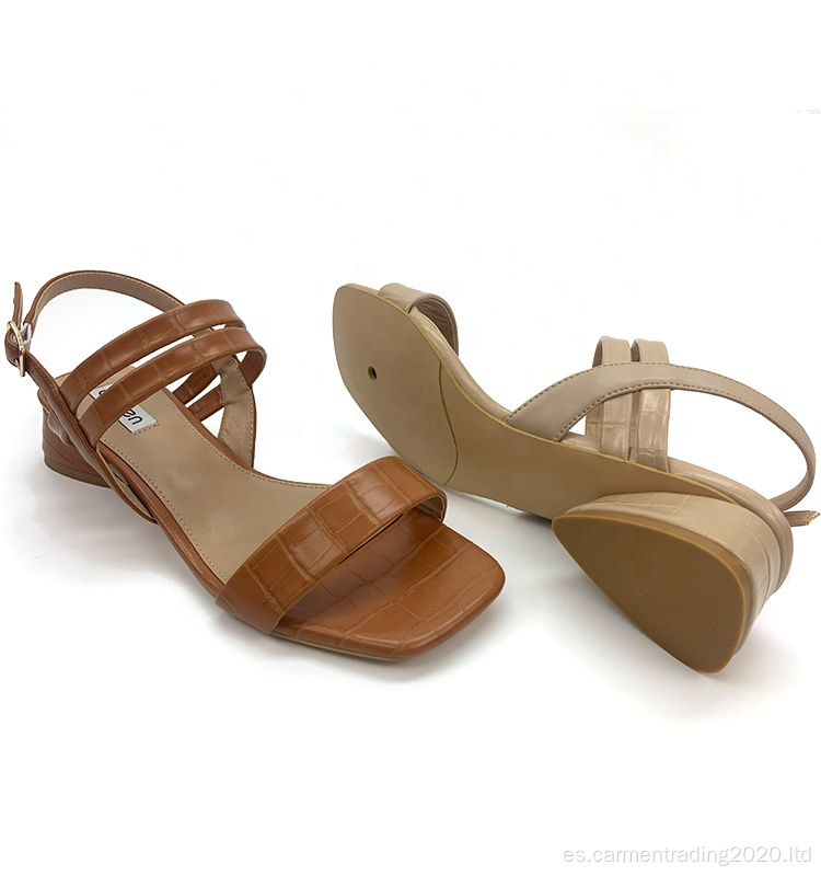 Nueva línea de sandalias de mujer tacones de verano