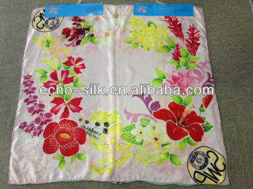 digital print custom design silk scarf