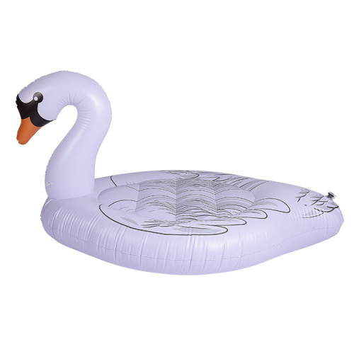 Custom Inflatable animal floats Inflatable swan floating bed