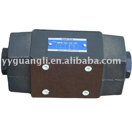 Yuken Series Hydraulic Valves Pilot Operated Check Modular Valves MPA, MPB, MPW-03 25MPa