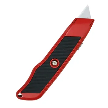 Factory Supply Carpet Knife Retractable Trapezoid SK5 Blade Aluminium Alloy Utility Knife