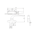 Multi-point lockable handle series bend