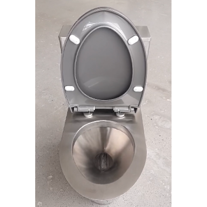 Robuste Toilette aus Edelstahl für eine lange Nutzungsdauer