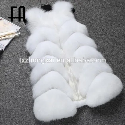 Factory direct fashion lady's arctic fox fur vest arctic fox fur vest