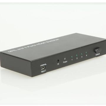 One MHLinput and 3 Ports HDMI input Switcher Combo  Switcher