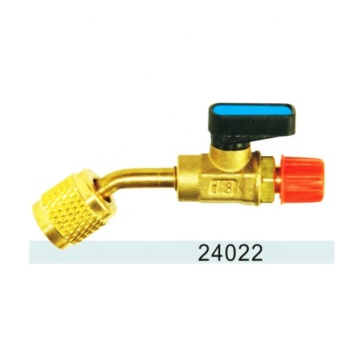 Steel Air Conditioner Ball Valve with Switch Connector