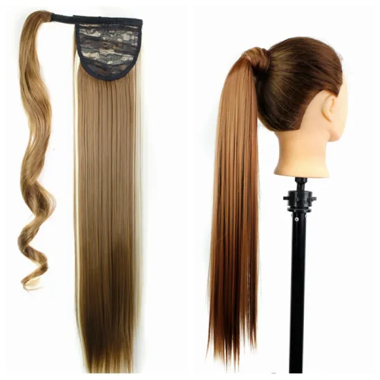 Xuchang Harmony Hair 24inch 100grams 14 colors D1013 thick synthetic high temperature fiber wrap around ponytail hair extensions
