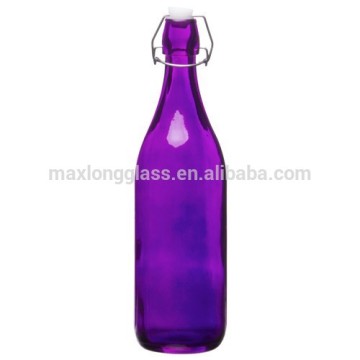 Violet color Glass bottles with air tight lid