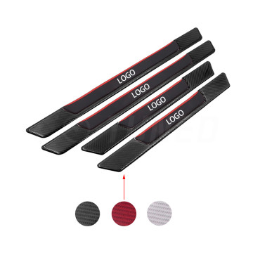 Carbon Fiber Car Door Scuff Plate Sill Cover Protector