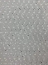 White Cotton Embroider Fabric