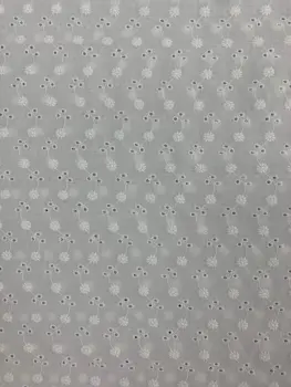 White Cotton Embroider Fabric