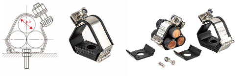 trefoil cable cleat (2)