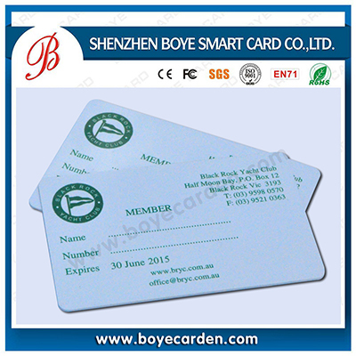 PVC Plastic VIP Barcode Signature Membership Card