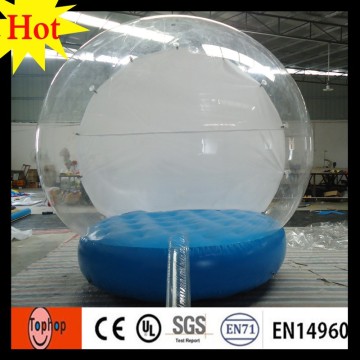 hot items 2017 new years products inflatable empty carousel diy snow globe for advertising