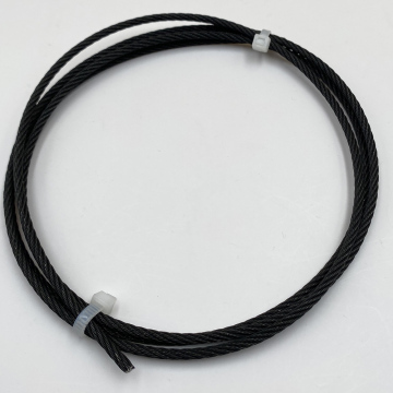 Schwarzpulverbeschichtete 7x7 &amp; 1x19 SS316 Stahlkabeleile: Schwarzoxid Edelstahldrahtseil